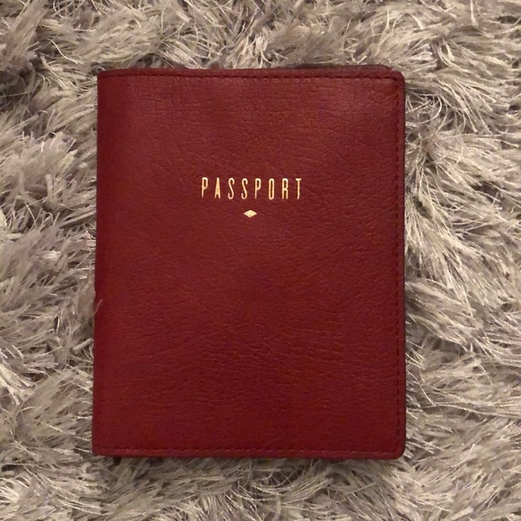 Brand new never used leather passport holder